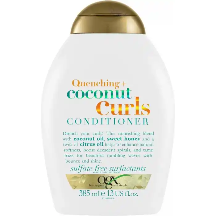 ogx bukleli saçlar için nemlendirici coconut curls sülfatsız bakım kremi (385 ml)