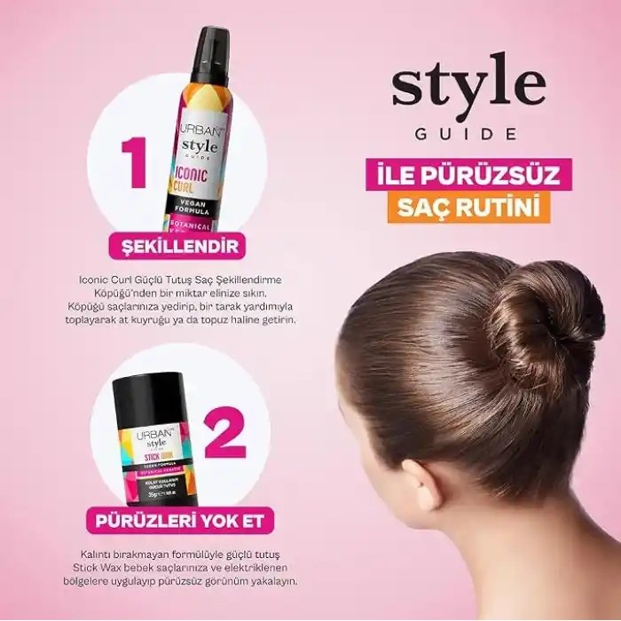 Urban Care Style Guide Güçlü Tutuş Sağlayan Saç Sabitleyici Stick Wax 35 Gram