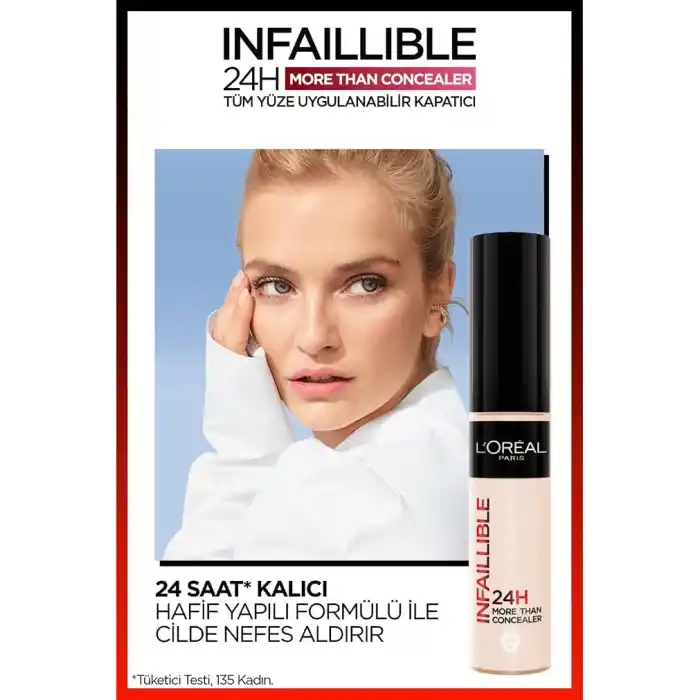 LOREAL PARIS Infaillible Tüm Yüze Uygulanabilir Kapatıcı 327 Cool Rose