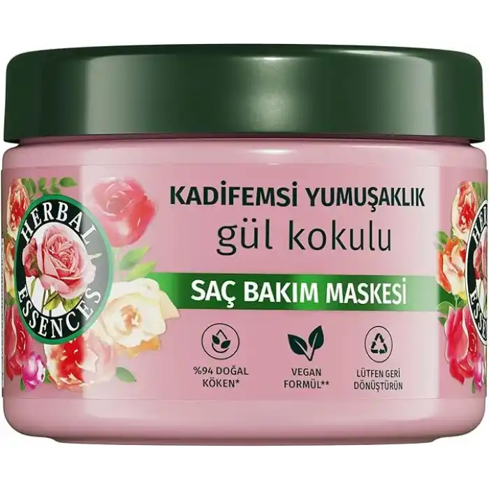 Herbal Essences Kadifemsi Yumuşaklık Gül Kokulu Saç Bakım Maskesi 300ml