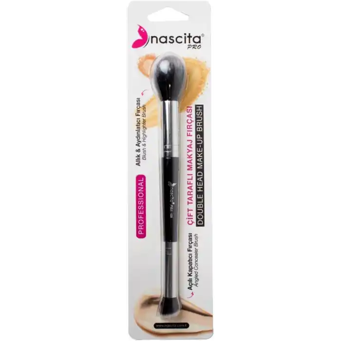 Nascita Professional Çift Taraflı Makyaj Fırçası (Aydınlatıcı & Kapatıcı) - 495