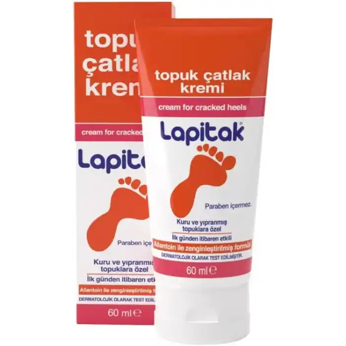 Lapitak Topuk Çatlak Kremi 60ml - Ayak Kremi - Ayak Bakımı - Ayaklardaki Çatlakları Engenlemeye Yardımcı olur. Kuru ve Yıpranmış Ayaklarda 24 saat içinde etkisi hissedilir.