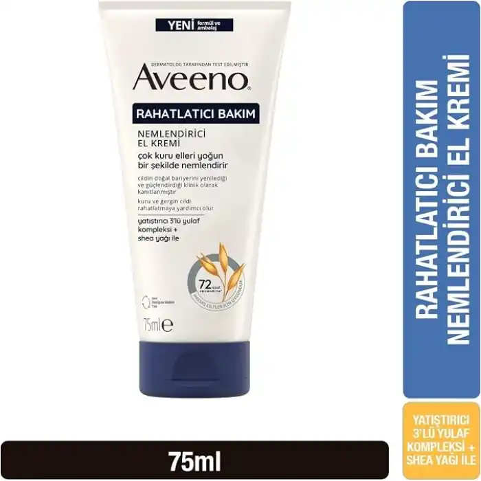 Aveeno Rahatlatıcı Bakım Yulaf Özlü ve Gliserinli Nemlendirici El Kremi 75 ml