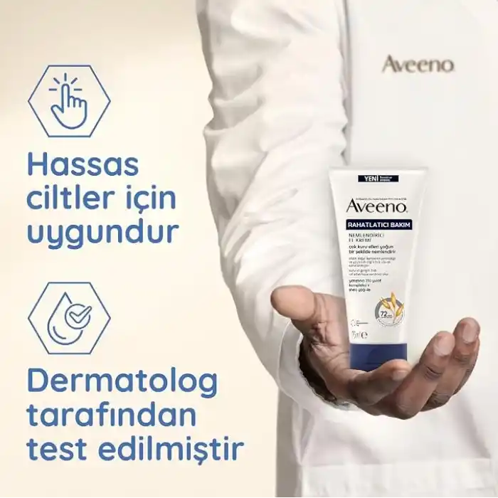 Aveeno Rahatlatıcı Bakım Yulaf Özlü ve Gliserinli Nemlendirici El Kremi 75 ml