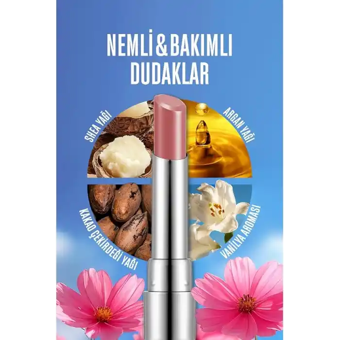 Flormar Nemlendirici Parlak Ruj- Sheer Up Lipstick - 022 Daring Whisper - 8682536097949