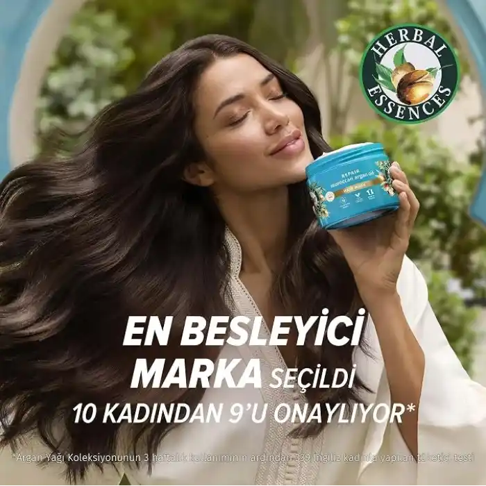 Herbal Essences Onarıcı Argan Yağı Saç Bakım Maskesi 300ml