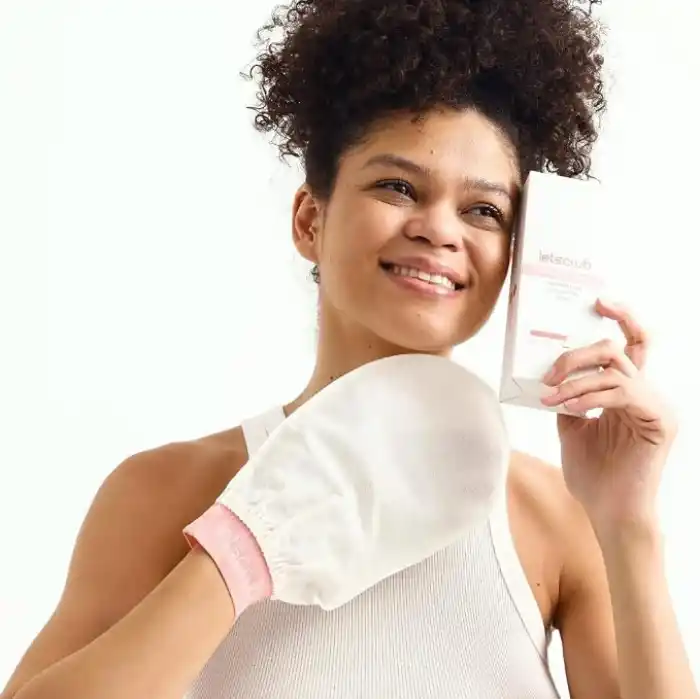 Letscrub Ekru Banyo Duş Kesesi Peeling Eldiveni%100 Floş Ipek Normal Ciltler Için