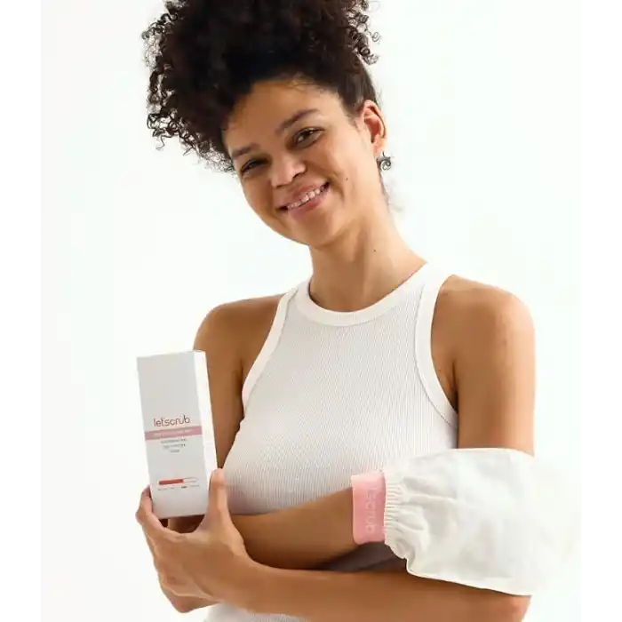 Letscrub Ekru Banyo Duş Kesesi Peeling Eldiveni%100 Floş Ipek Normal Ciltler Için