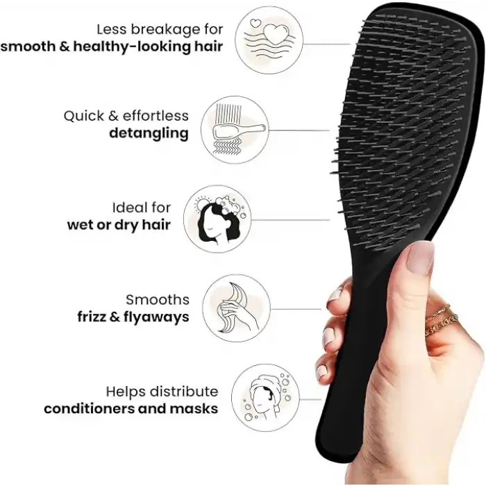 Tangle Teezer Wet Detangler Siyah Saç Fırçası Ve Tarak