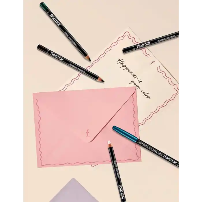 Flormar Suya Dayanıklı Mat Göz Kalemi (KAHVE) - Waterproof Eyeliner - 105 Warm Brown - 8690604109050