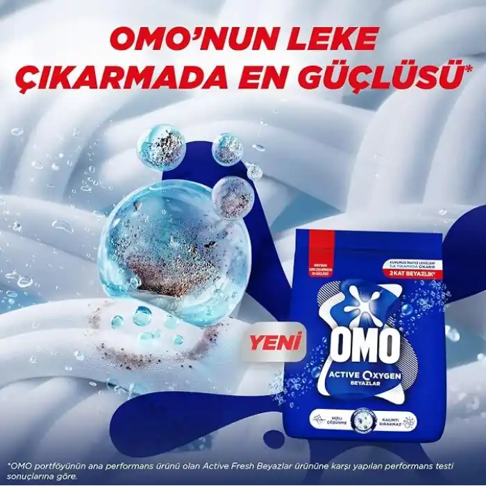 Omo Active Oxygen Toz Çamaşır Deterjanı Beyazlar için, 4.5 Kg