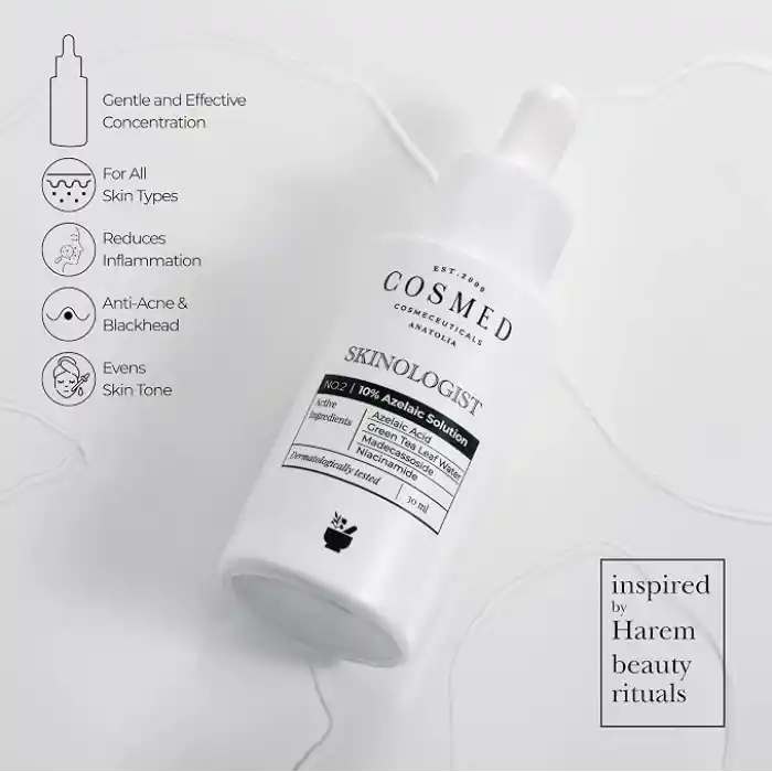 Cosmed Azelaik Asit (%10) ve Yeşil Çay İçeren Leke Karşıtı Serum 30 ml