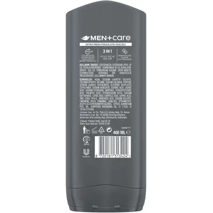 Dove Men Care Extra Fresh Duş Jeli 400 Mililitre