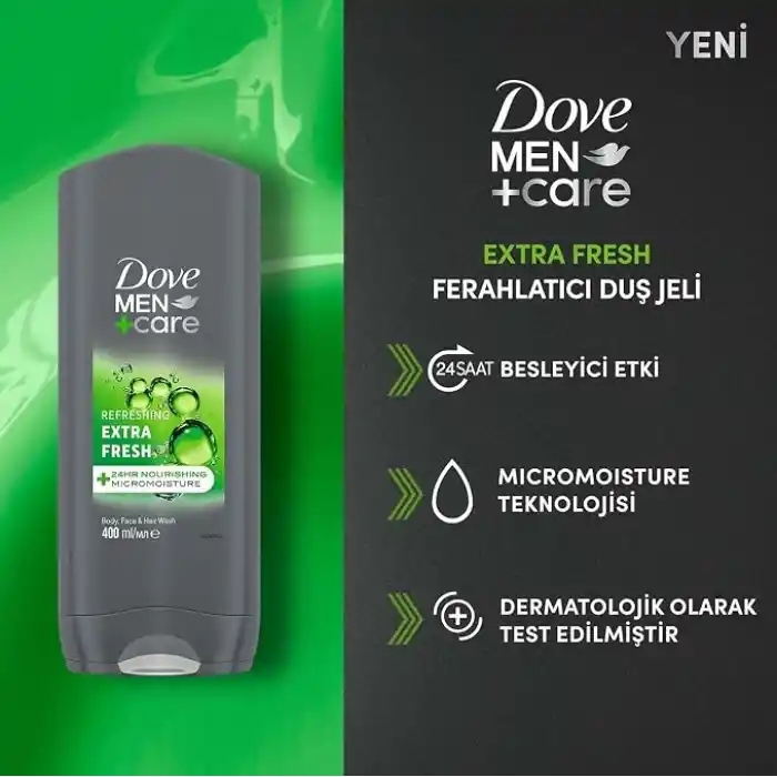 Dove Men Care Extra Fresh Duş Jeli 400 Mililitre
