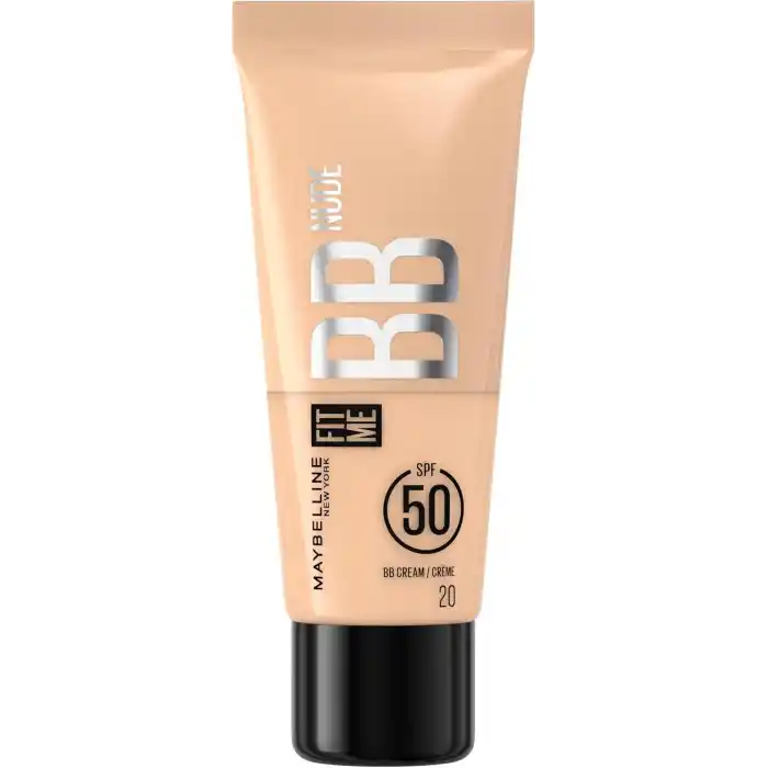 Maybelline New York Fit Me Nude Cilt Bakımı Etkili Nemlendirici SPF50 BB Krem - 20