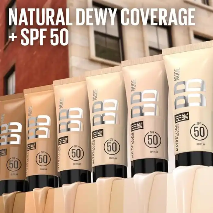 Maybelline New York Fit Me Nude Cilt Bakımı Etkili Nemlendirici SPF50 BB Krem - 20