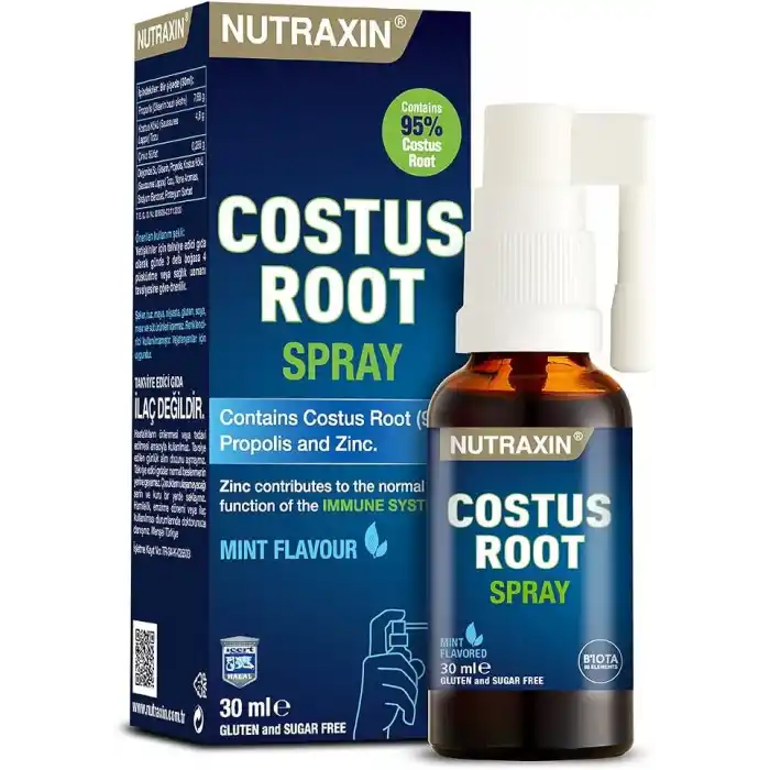 Nutraxin Costus Root Spray 30 mL Vitamin Takviyesi