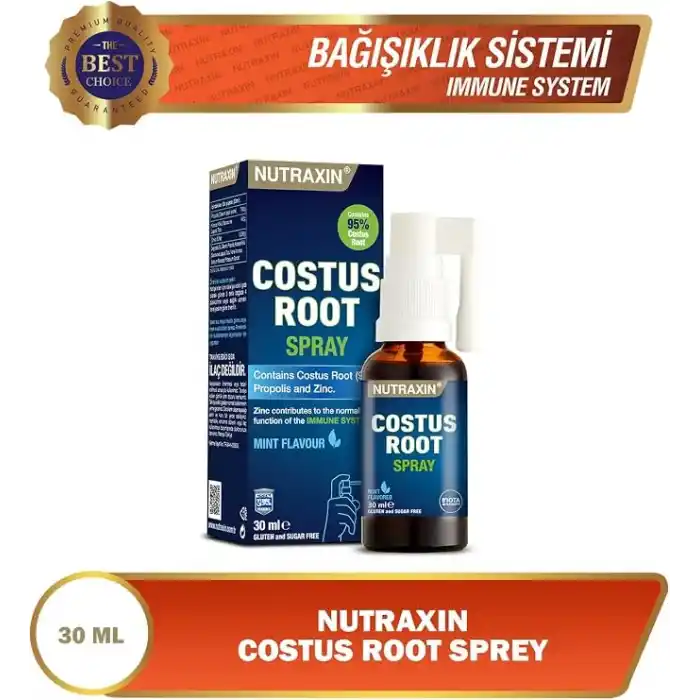 Nutraxin Costus Root Spray 30 mL Vitamin Takviyesi