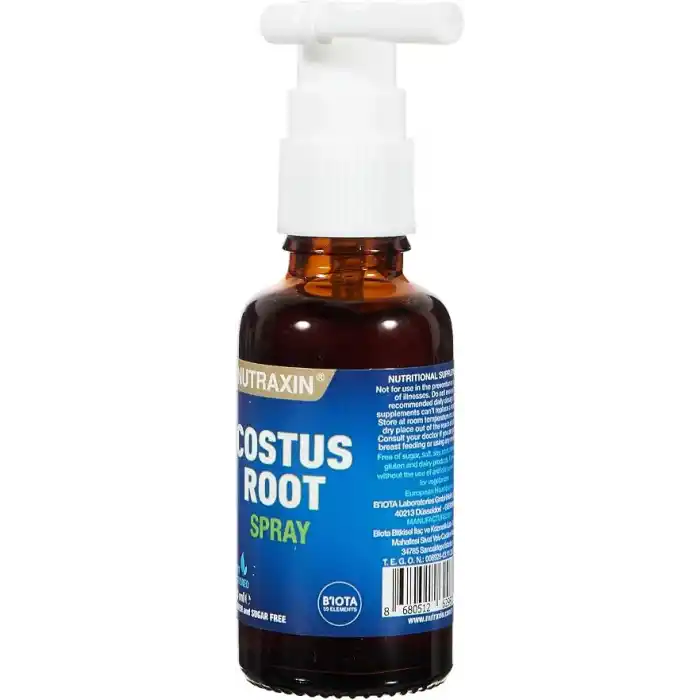 Nutraxin Costus Root Spray 30 mL Vitamin Takviyesi