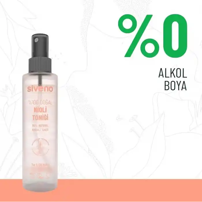 Siveno%100 Doğal Nioli Suyu Kötü Koku Önleyici Arındırıcı Ferahlatıcı Hassas Bölge Toniği 150 ml