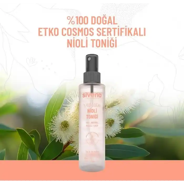Siveno%100 Doğal Nioli Suyu Kötü Koku Önleyici Arındırıcı Ferahlatıcı Hassas Bölge Toniği 150 ml