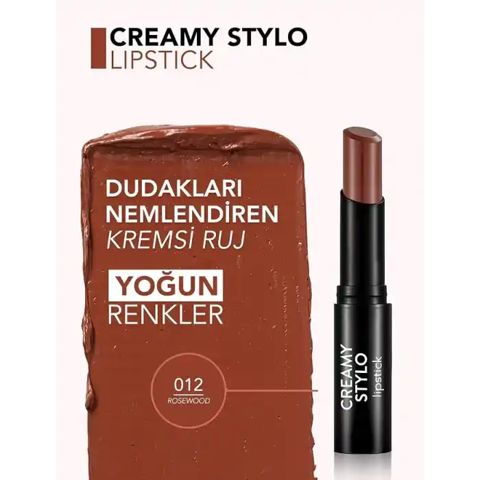Creamy Stylo Yüksek Pigmentli & Yarı Parlak Bitişli Kremsi Ruj
