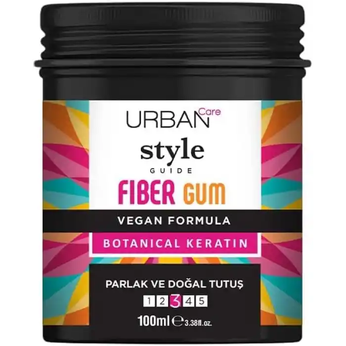 URBAN Care Style Guide Parlak Görünüm Sağlayan Fiber Gum- Doğal Tutuş- Saç Sakızı-100ml