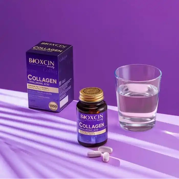 Bioxcin Beauty Collagen 30 Tablet – Tip1 Tip 3 Hidrolize Kolajen, Hyaluronik Asit, Vitamin C ve Biotin İçeren Takviye