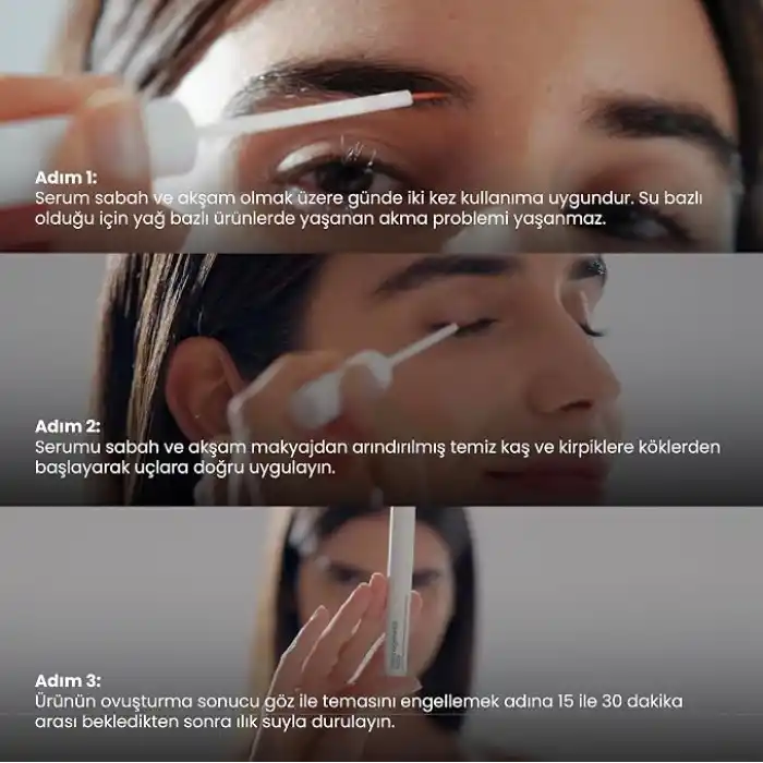 Çok Peptitli Güçlendirici Kirpik & Kaş Serumu 3 ml
