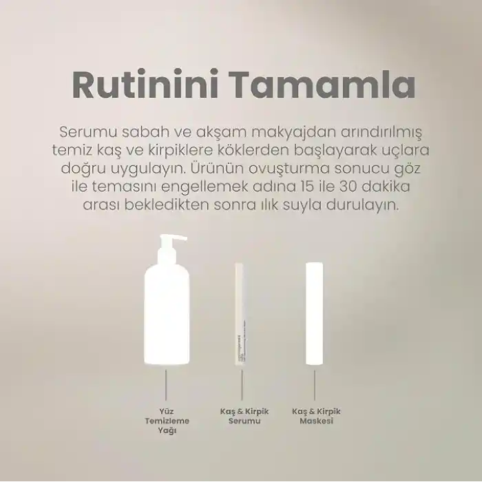 Çok Peptitli Güçlendirici Kirpik & Kaş Serumu 3 ml