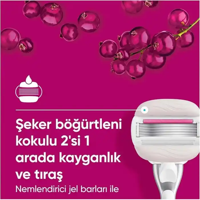 Gillette Venus Pro ComfortGlide Sugarberry Kokulu Kadın Tıraş Bıçağı, 3 Yedek Tıraş Bıçağı