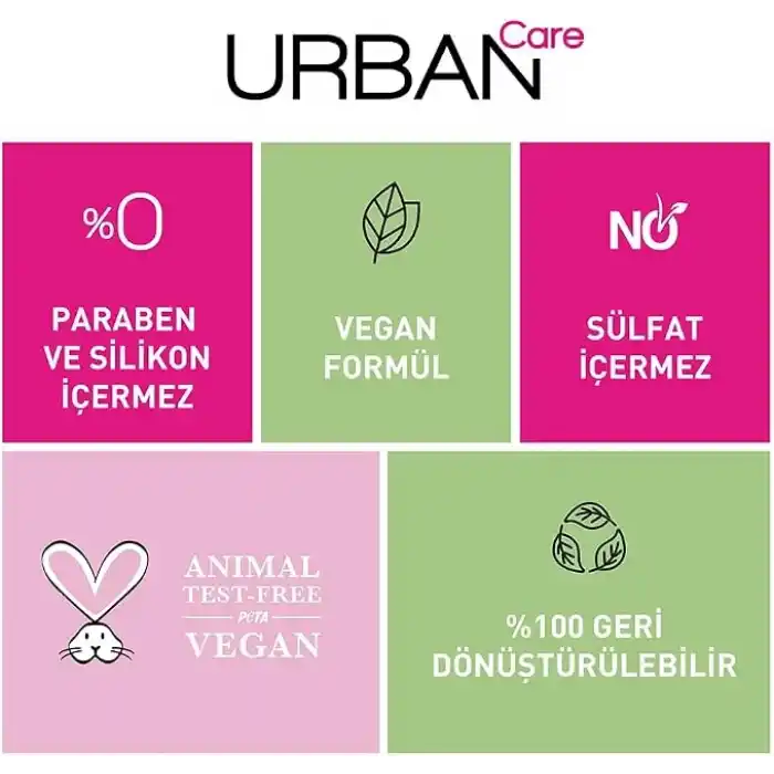 URBAN Care Hyaluronik Asit & Kolajen Kuru ve Cansız Saçlara Özel Yoğun Gece Saç Bakım Maskesi 230 ml-vegan