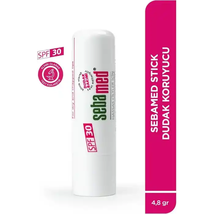 Sebamed Kurumuş Çatlamış ve Hassas Dudaklar - Yoğun Nemlendiricili Lipbalm - Dudak Bakım Kremi 30 SPF 4,8 gr
