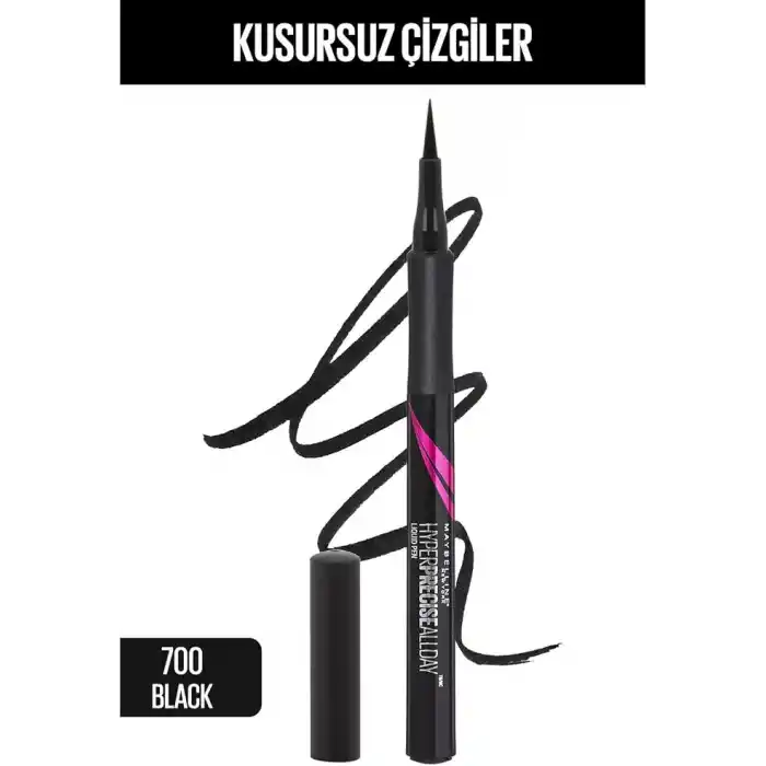 Maybelline New York Hyper Precise All Day Eyeliner - 700 Black (Siyah)
