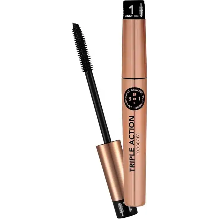 Flormar 3 Kademeli Ayarlanabilir Maskara (SİYAH) - Triple Action Mascara - 001-8690604275588