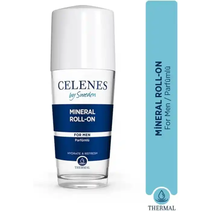 Celenes By Sweden Thermal Roll-On Beyazlatıcı Koltukaltı İçin Erkeklere Özel 75 ml