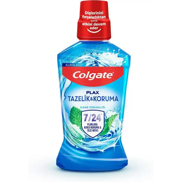 Colgate Plax Nane Ferahlığı Plağa Karşı Alkolsüz Ağız Bakım Suyu 500 mL