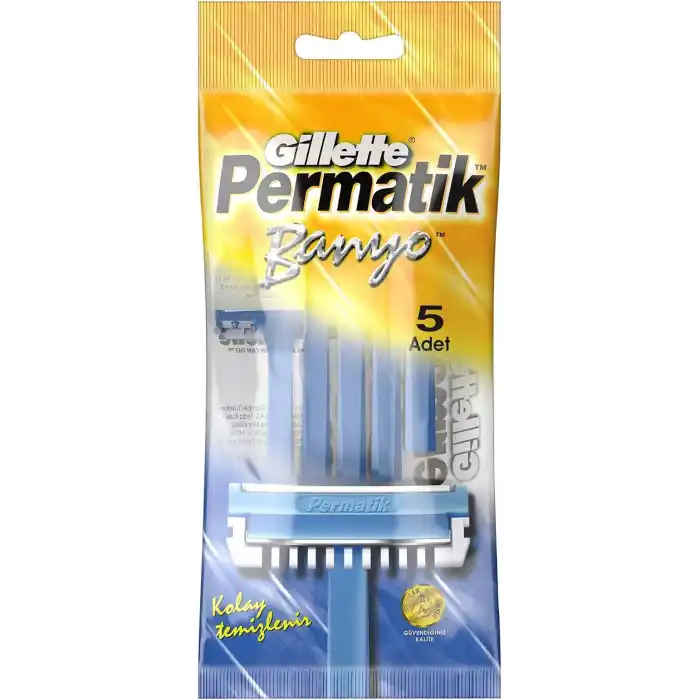 Gillette Permatik Banyo Kullan At Erkek Tıraş Bıçağı 5 Adet 2li paket