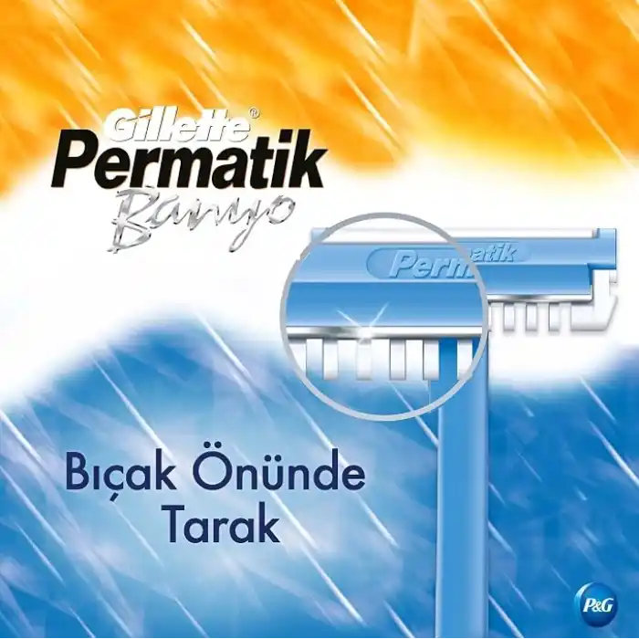 Gillette Permatik Banyo Kullan At Erkek Tıraş Bıçağı 5 Adet 2li paket
