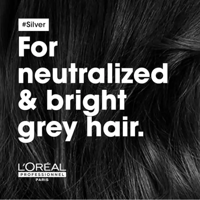 LOréal Professionnel Paris Serie Expert Silver Çok Açık Sarı, Gri ve Beyaz Saçlar için Renk Dengeleyici Mor Şampuanı 300 ml