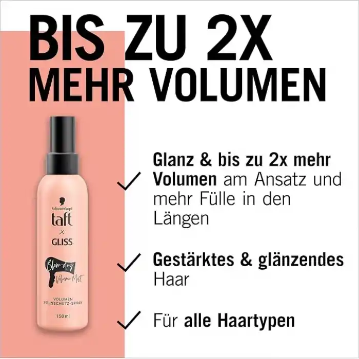 TAFT X GLISS Hacim Veren Fön Suyu 150 ml