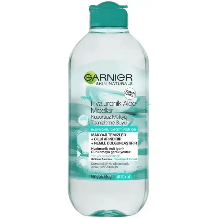 Garnier Skin Naturals Micellar Hyaluronik Aloe Kusursuz Makyaj Temizleme Suyu (400 ml)