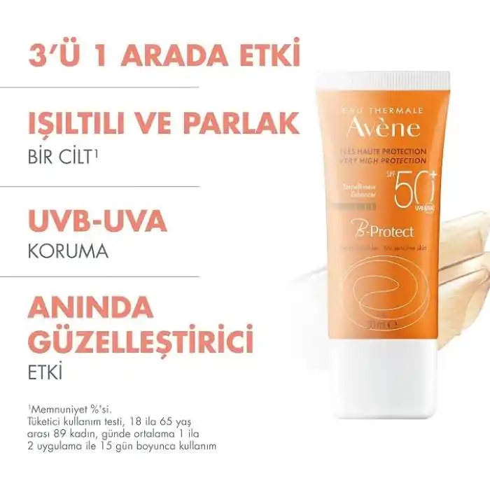 Avene Avene Solaire B-Protect SPF 50 Güneş Kremi 30ml 1 Paket