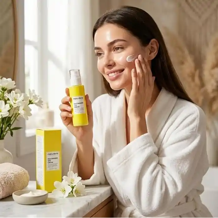 Maruderm Niacinamide%10 Leke Karşıtı ve Gözenek Görünümü İnceltici Krem – Düzensiz Cilt Tonu ve Dokusuna Karşı Yoğun Etkili Bakım Kremi, 200 ML