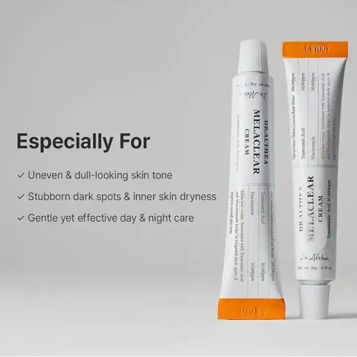 Dr. Althea Melaclear Cream | Traneksamik Asit Niasinamid Meyan Kökü İçeren Leke Karşıtı ve Cilt Tonu Eşitleyici Yüz Kremi 20 g