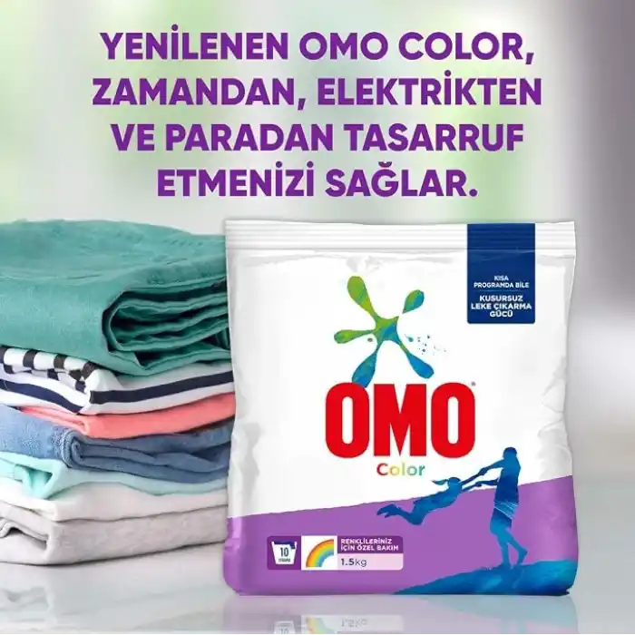 Omo Active Fresh Renkliler Toz Deterjanı 1.5 kg