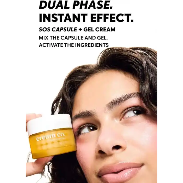 Cream Co. Leke Karşıtı Cilt Tonu Eşitleyici C Vitamini Nemlendirici Kapsül Yüz Kremi 50 ML, Tüm Cilt Tipleri