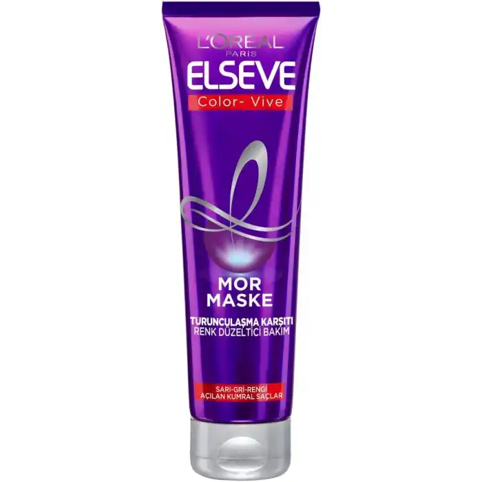 LOreal Paris Elseve Turunculaşma Karşıtı Renk Düzeltici Mor Maske 150 ml