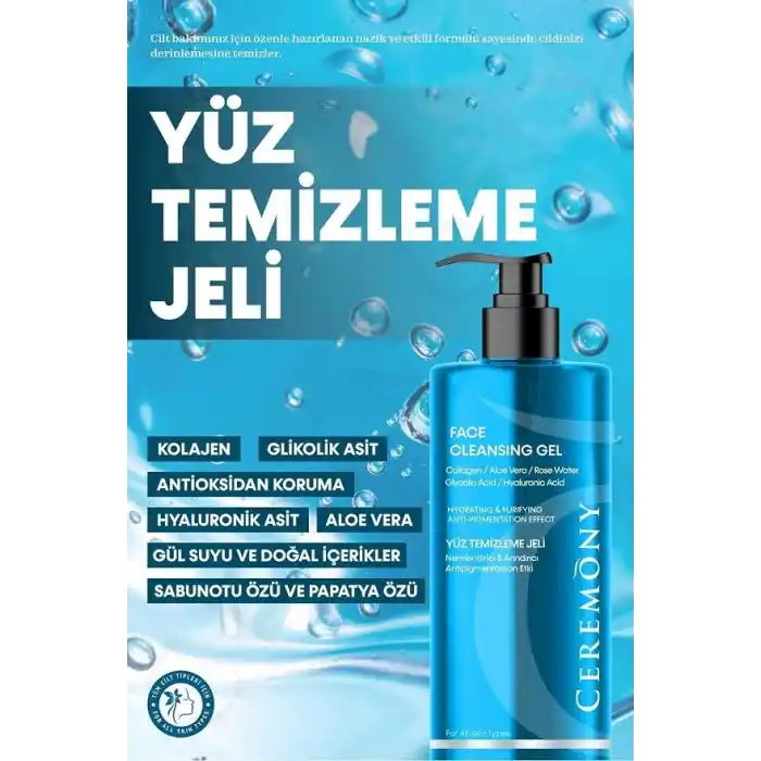 CEREMONY YÜZ TEMİZLEME JELİ 400 ML