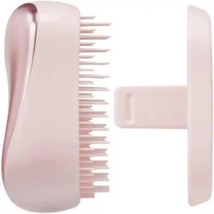 Tangle Teezer Compact Styler Pink Matte Chrome Saç Fırçası - Seyahat ve Çanta Boy Tarak